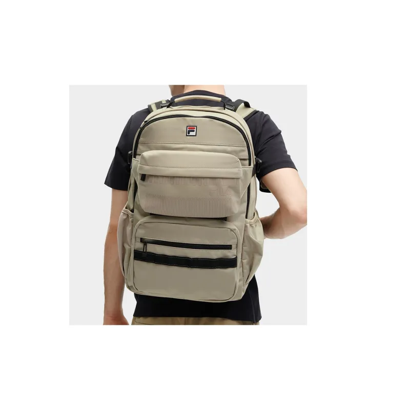 FILA Fabric Backpack Men's Pearl Shell Khaki-4