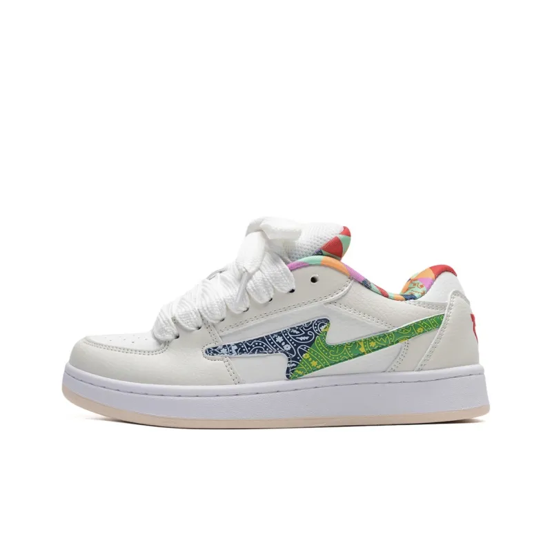 CHERRY&KALIKA Slip Resistant, Abrasion Resistant, Lightweight, Breathable Low Top Skateboard Shoes Women's Paisley-0