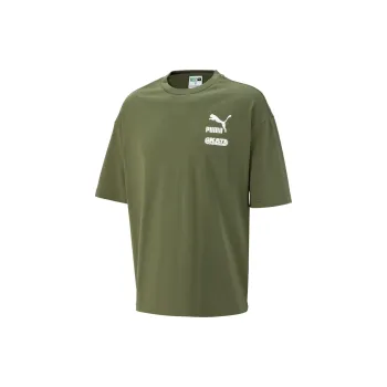 PUMA T Shirts Men Army Green