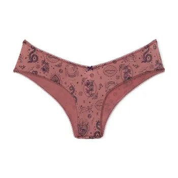 Victoria's Secret Very Sexy Strappy Hardware Cheeky Panty / VRA Underpants Women's 1 Pack Vintage Rose