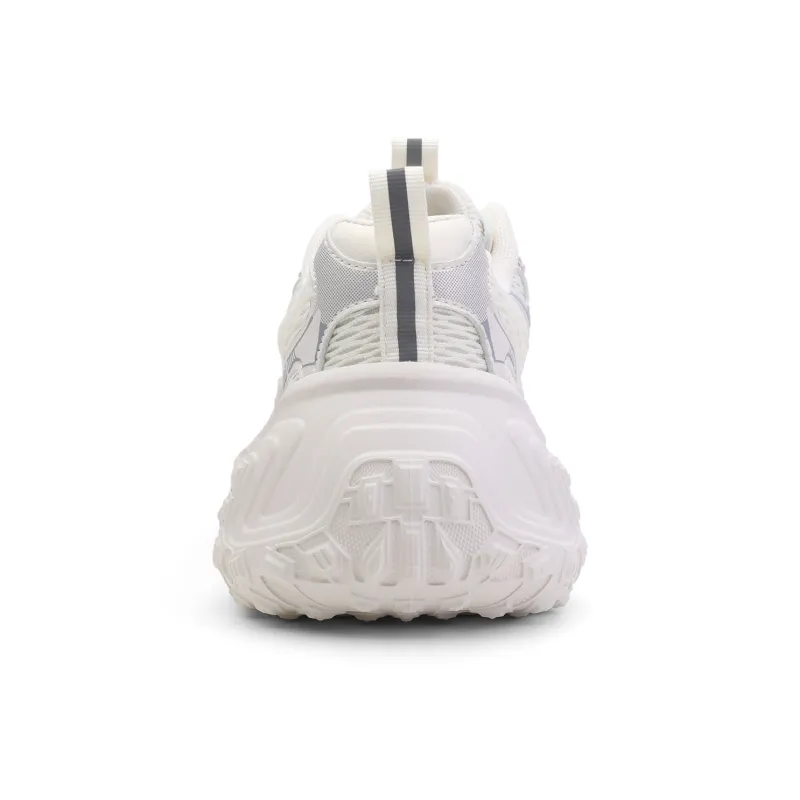 DEERWAY Anti Slip And Wear Resistant Breathable Low Top Chunky Sneakers Women's Greige-4