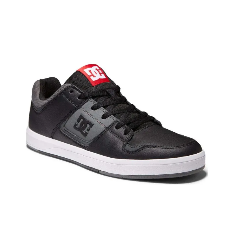 DC Shoes Abrasion Resistant Breathable Low Top Skateboard Shoes Men's Black Gray-2