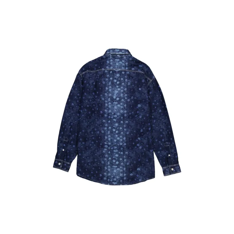 Burberry Shirts Men Dark Blue-1