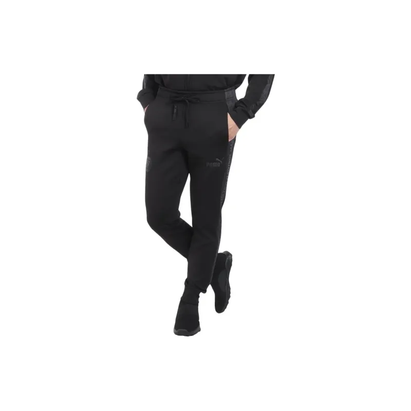 PUMA Knitted Sweatpants Men's Black-2