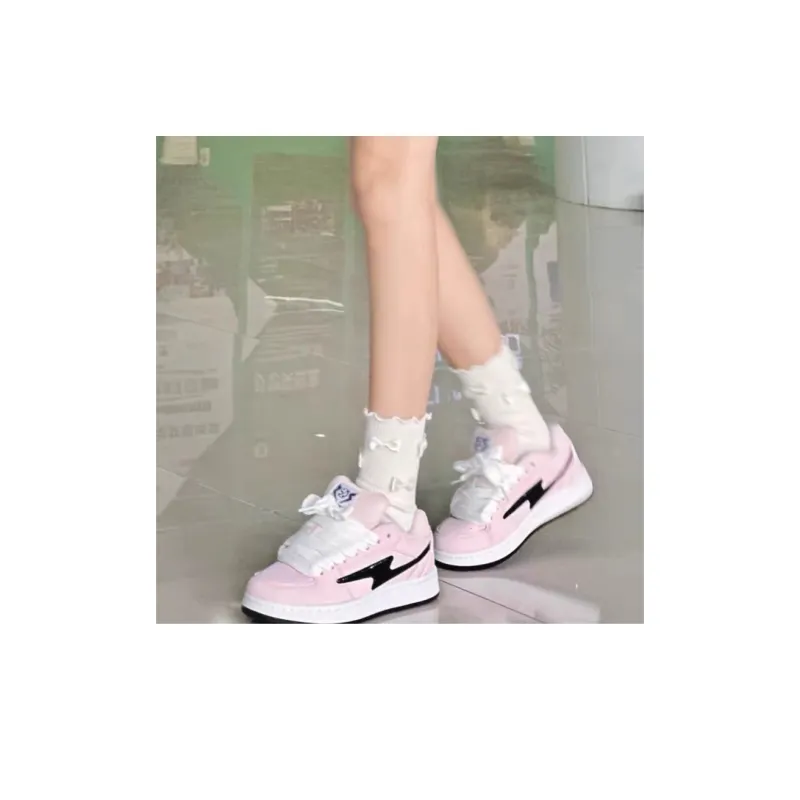 CHERRY&KALIKA Wear resistant, Lightweight, Breathable, And Non slip. Skateboard Shoes Women's Cherry Blossom Pink-4