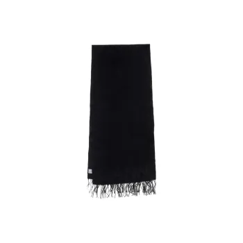 GANNI Wool Knit Scarves Women's Black