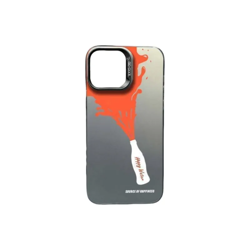 COORUBA Silicone Material Artistic Happy Water Impact-Resistant Advanced Fully Enclosed Phone Cases Apply To Apple-0