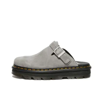 Dr.Martens Zebzag Suede Slingback Platform Mule Grey