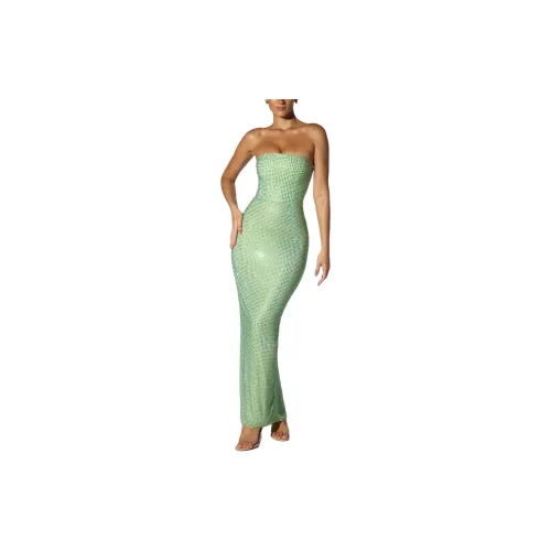 OH POLLY Evening Dresses Women's Sage Green/Mouse Tail Grass Green