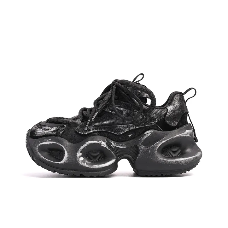 BURGELY Lightweight Low Top Chunky Sneakers Women's-5