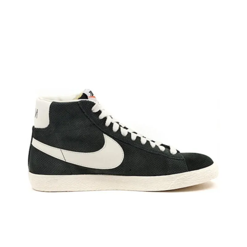 Nike Blazer Mid Anti-Slip Wear-Resistant Mid-Top Skateboard Shoes Men's Dark Green-1