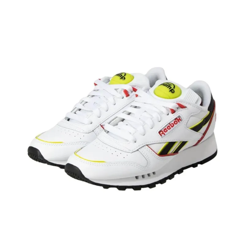 Reebok Classic Leather The Pump White Acid Yellow-2