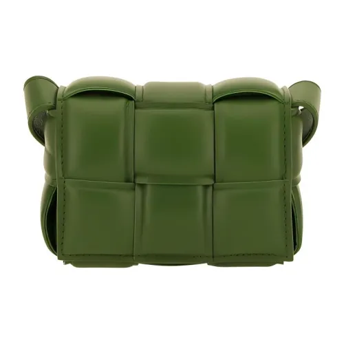 Bottega Veneta CASSETTE Sheepskin Shoulder Bag, Crossbody Bag Mini Women's Green