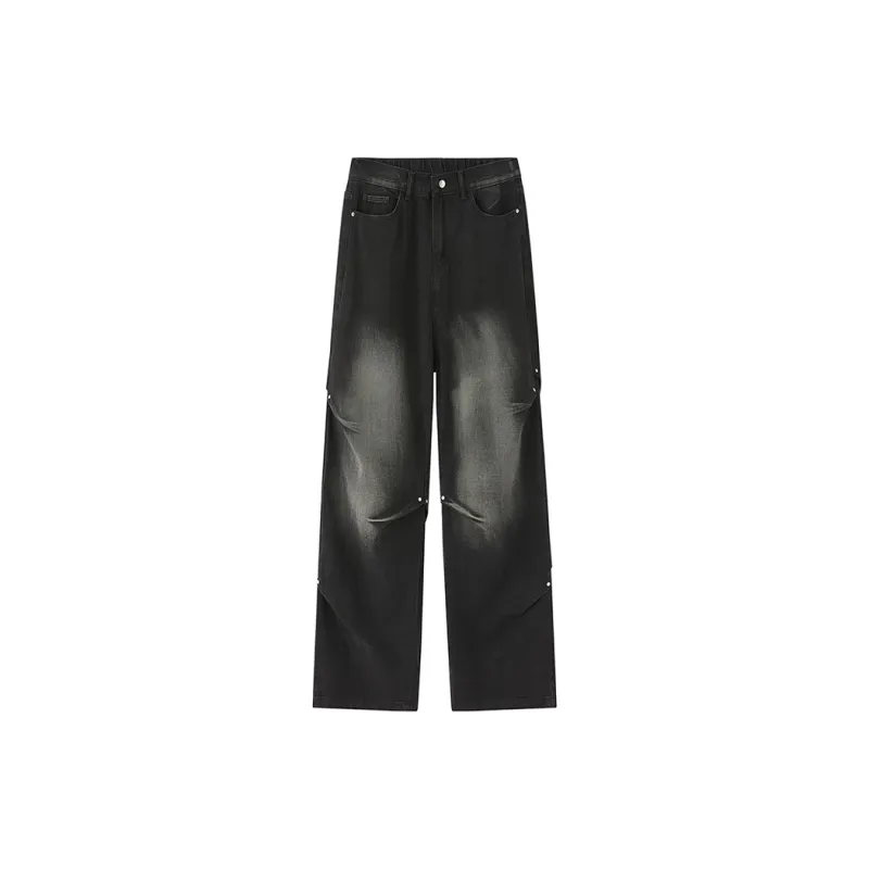 PAINT STAIN Jeans Unisex Dark Purple-386