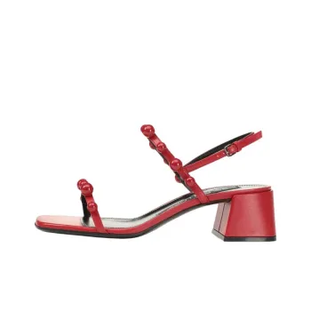 SERGIO ROSSI Chupetas Strap Sandals 4.5cm Women's Red