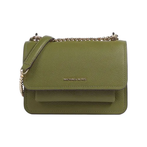 MICHAEL KORS Grain Cow Leather Shoulder Bag Crossbody Bag Women's Olive Green