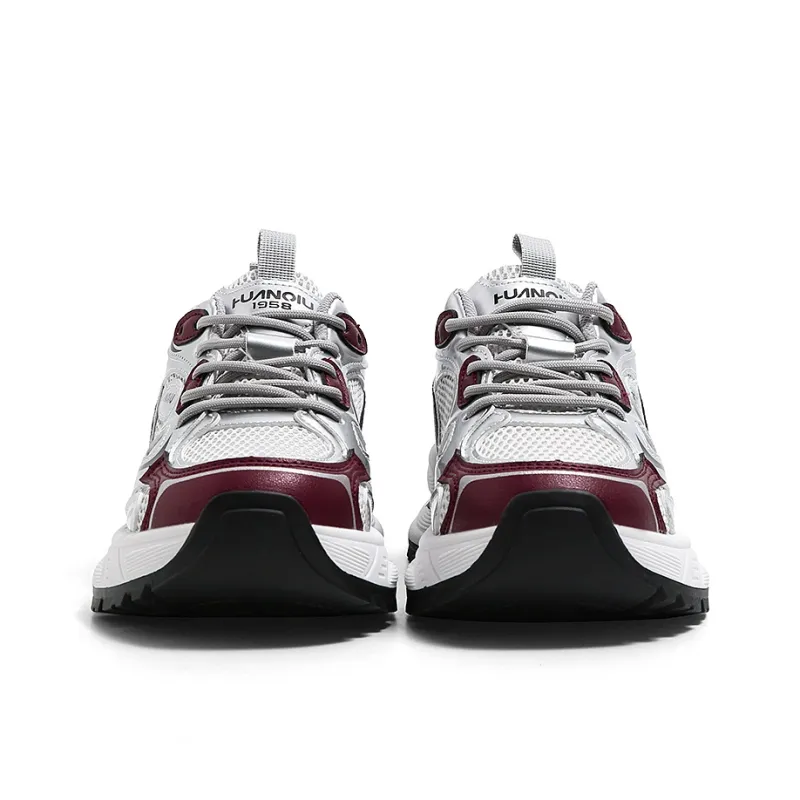 HUANQIU Cushioning Height Increase, Breathable, Slip Resistant Low Top Chunky Sneakers Women's-3
