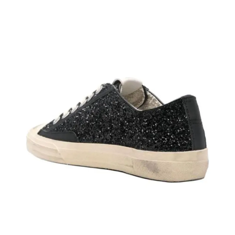 Golden Goose V Star 2 Low Top Skateboard Shoes Women's Black-3