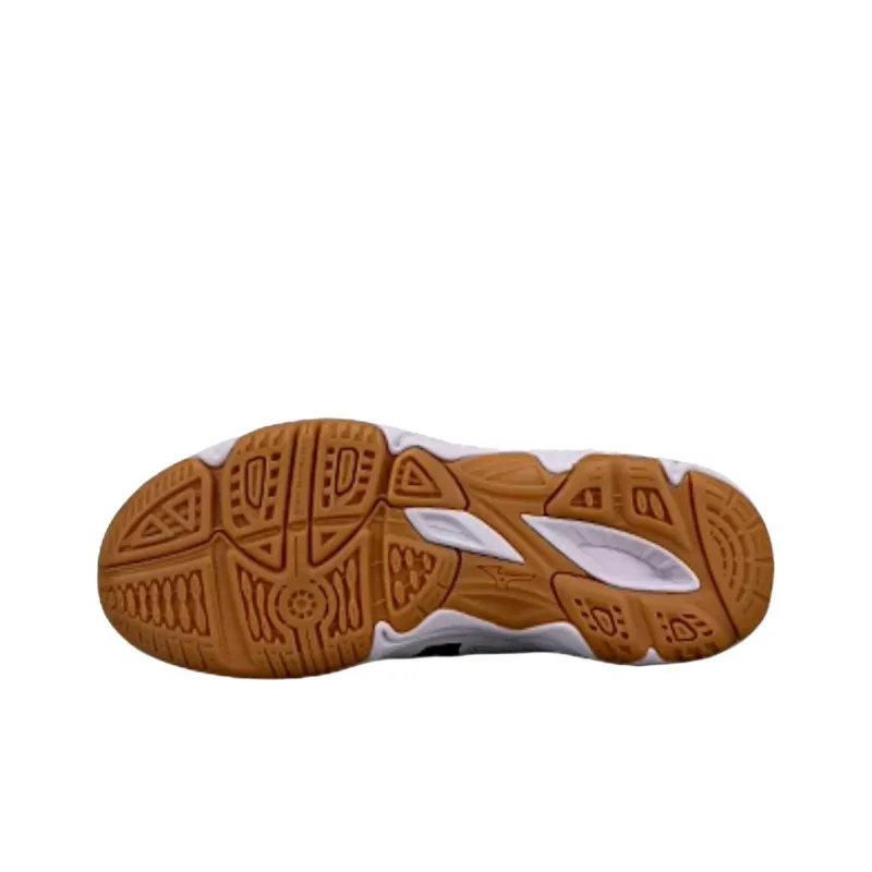 Mizuno Cyclone Speed CN Anti Slip Wear Resistant Low Top Volleyball Shoes Unisex White Purple-3