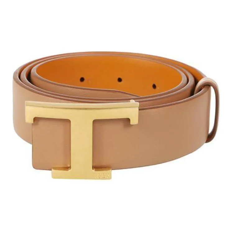 TOD'S T Timeless Logo Plaque Reversible Belt-1