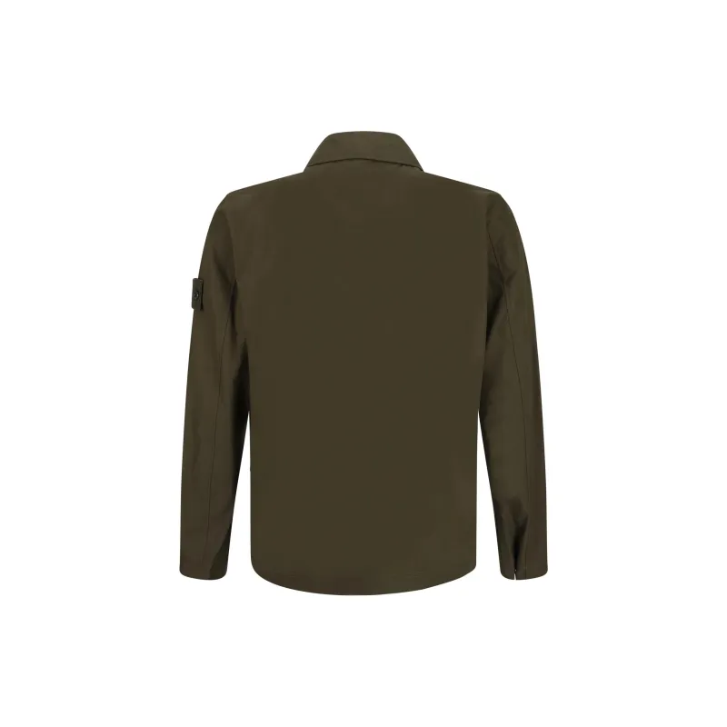 STONE ISLAND Stone Ghost Piece Compass Patch Overshirt-1