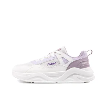 361° Cushioned Slip Resistant Low Top Casual Running Shoes Women's White Purple