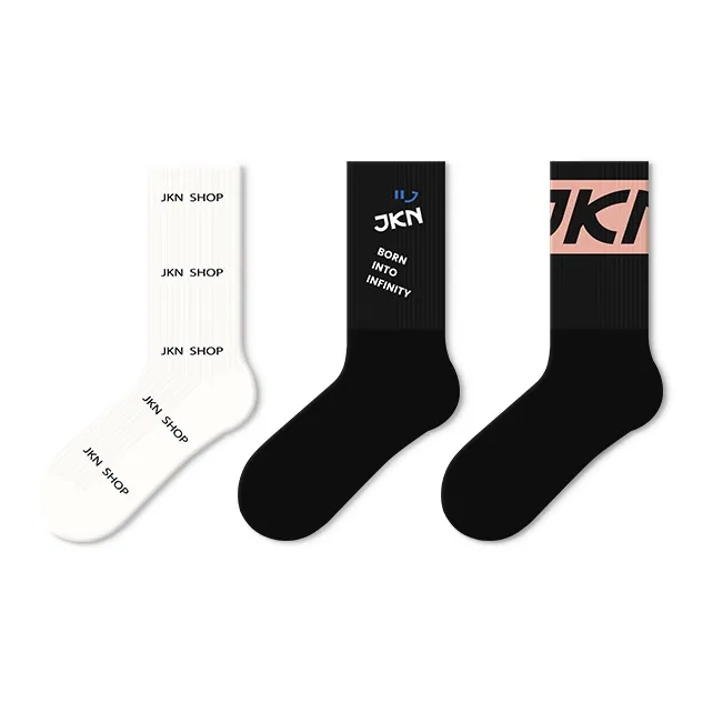 JKN Mid Calf Socks Unisex Combo Set-5