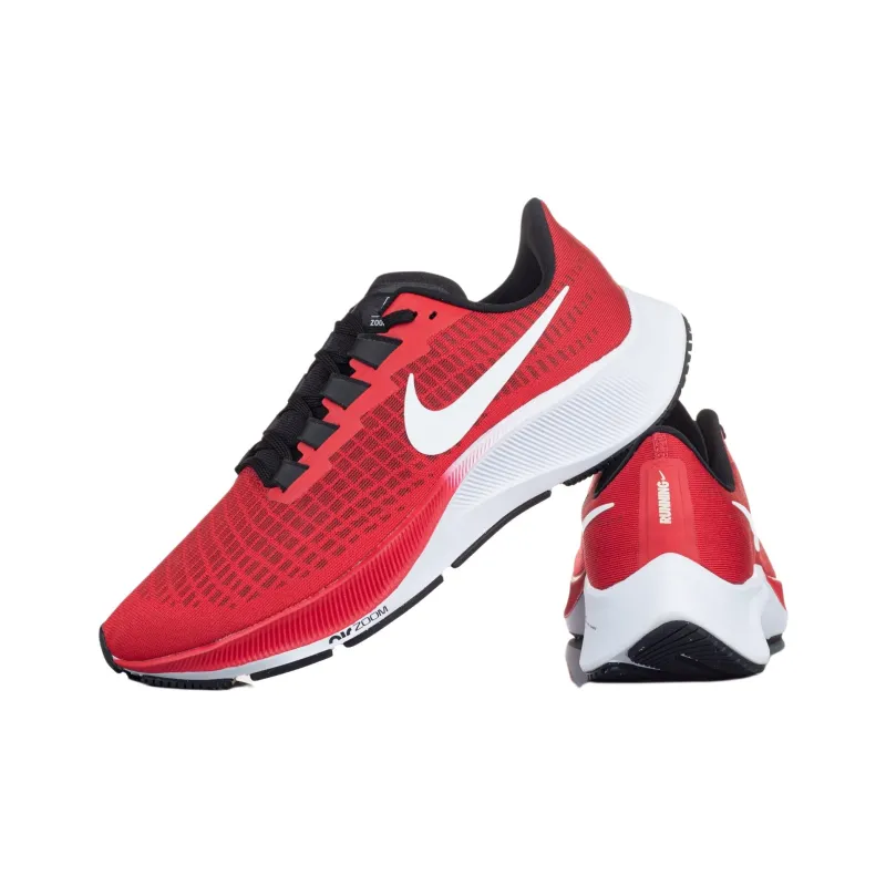 Nike Pegasus 37 Slip Resistant Low Top Casual Running Shoes Men's Red-3
