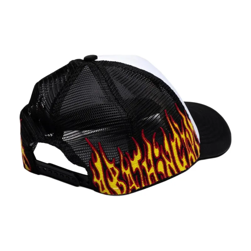 Bape Embroidery Fire Logo Trucker Cap-2