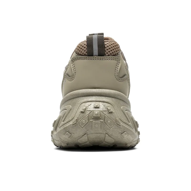 Warrior Abrasion Resistant Height Increasing Low Top Chunky Sneakers Men's Army Green-5