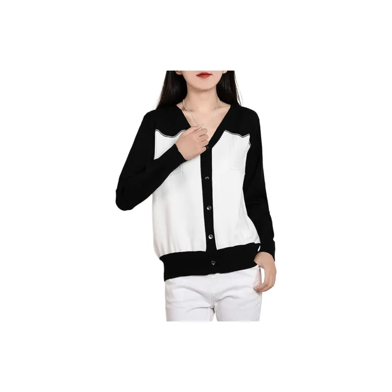 Fele.d Knitwear Women's Black & White-1