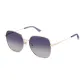 Rose Gold Frame with Gray Blue Gradient Gray Lens
