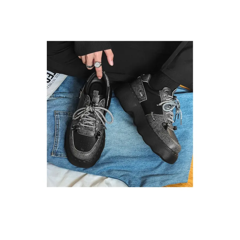 Lady's House Low-Top Life And Leisure Men's Black-7