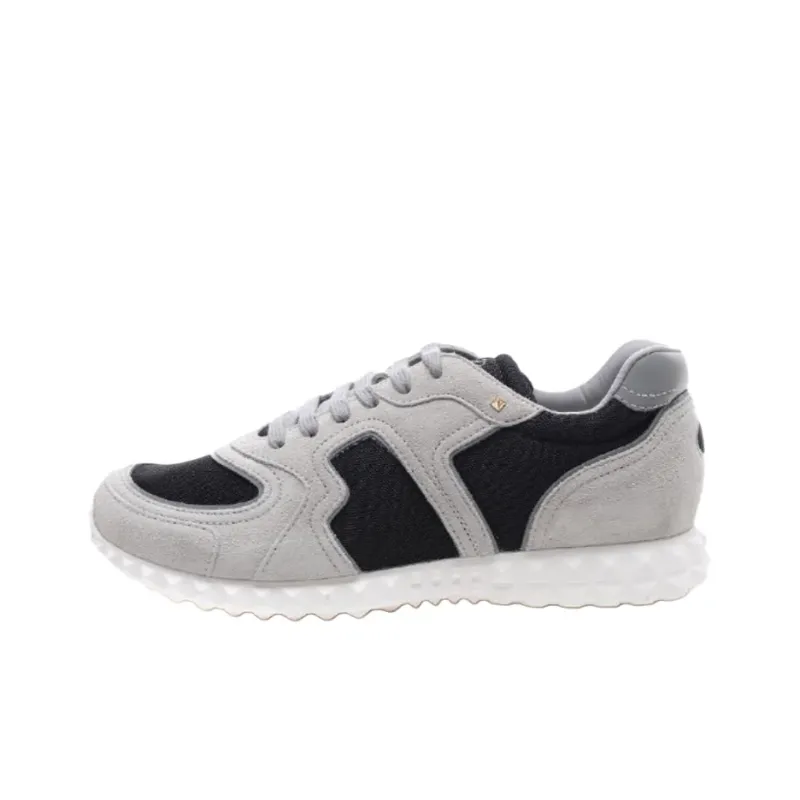 Valentino Rockstud Low Top Casual Shoes Men's Gray-0