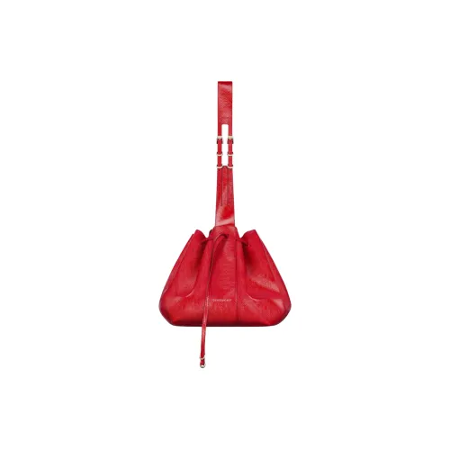 Givenchy Patent Leather With Calfskin Portable Crossbody Bag, Shoulder Bag Medium Size Women's Red