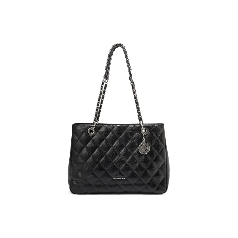 BELLE Artificial Leather Tote Bag, Shoulder Bag Women's Black-0
