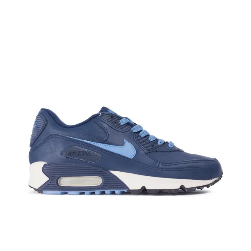 Nike Air Max 90 Anti-Slip Wear-Resistant Low-Top Running Shoes Women's Blue-1