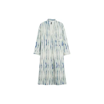 MIIOW Trend Party Series Nightgown Women's Blue White Vertical Stripes