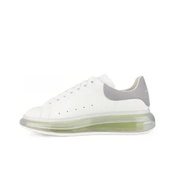 Alexander McQueen Oversized Sneaker 'Transparent Sole   White Gunmetal'