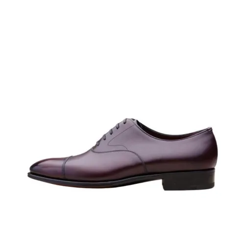 Edward Green Dress Shoes Men Low-Top Purple