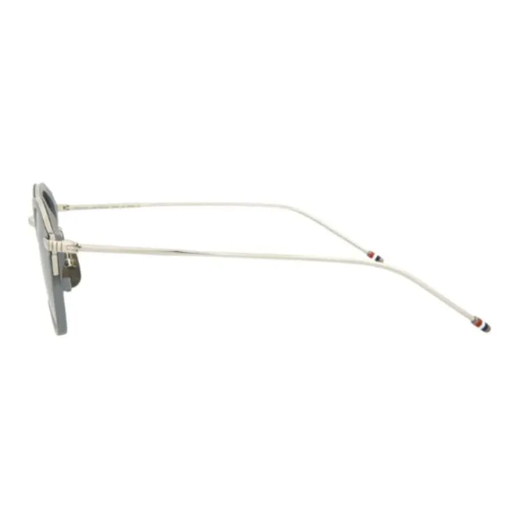 THOM BROWNE· Metal Oval Sunglasses Unisex Gray-2