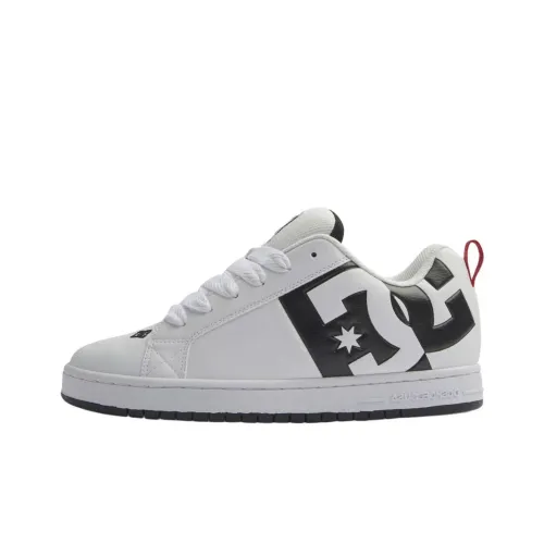 DC Shoes Low Top Skateboard Shoes Men's White Black