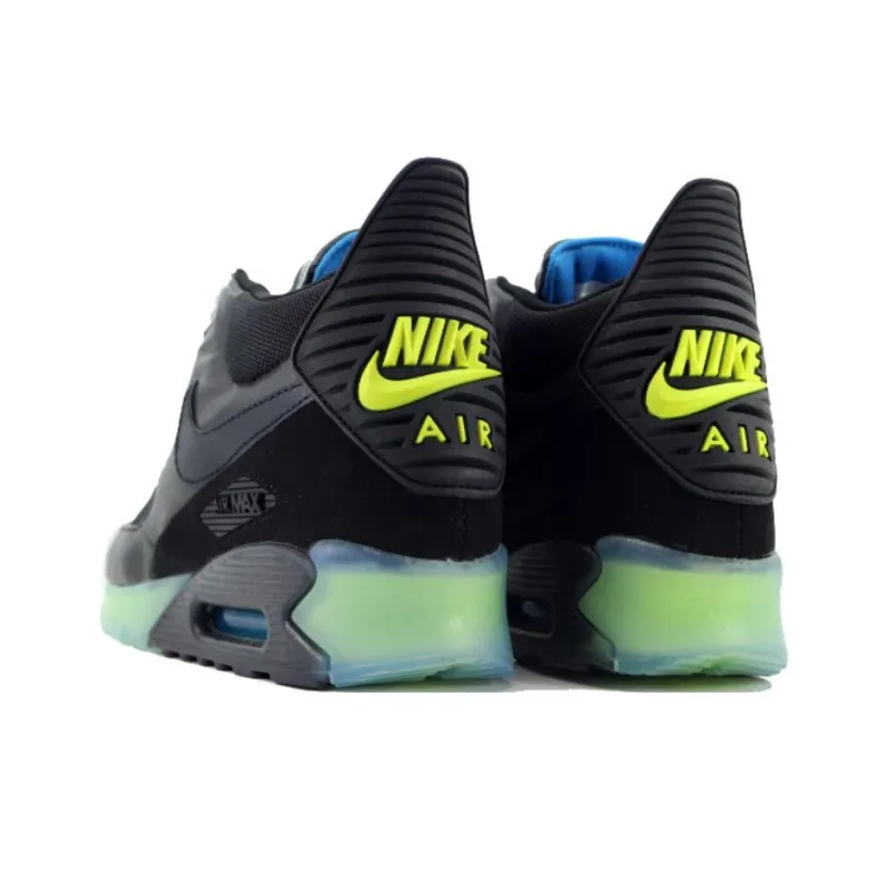 Nike Air Max 90 Slip Resistant High Top Outdoor Shoes Men's Black-3