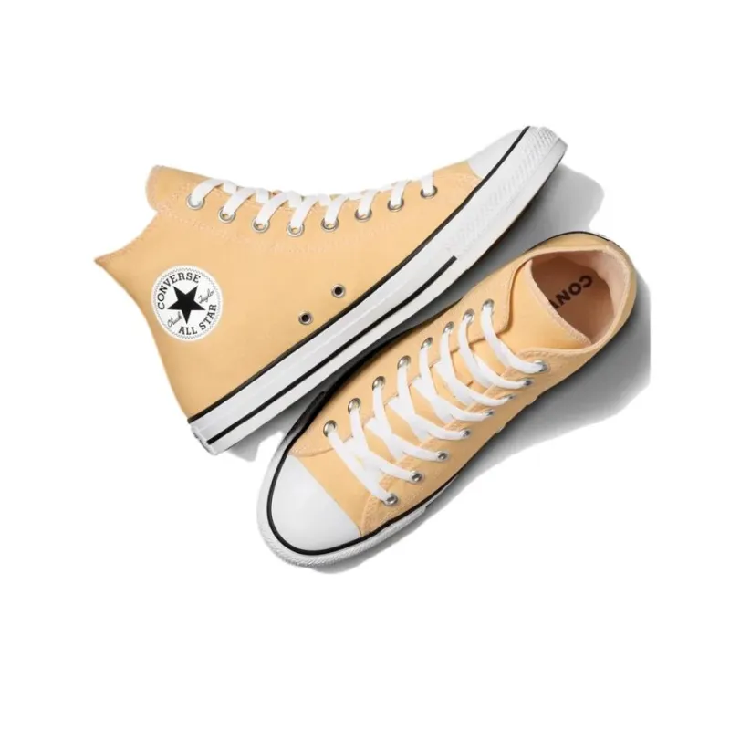 Converse Chuck Taylor All Star Wear Resistant High Top Canvas Shoes Unisex Yellow-3