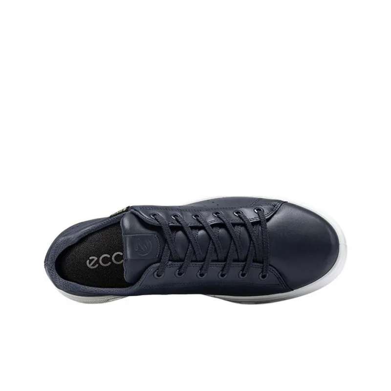 Ecco Low Top Skateboard Shoes Men's Marine Blue-6