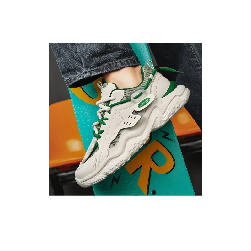 DEERWAY Wear resistant And Lightweight Low Top Chunky Sneakers Men's-7