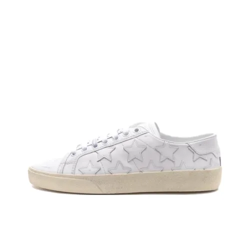 SAINT LAURENT Low-Top Skateboard Shoes Women's White