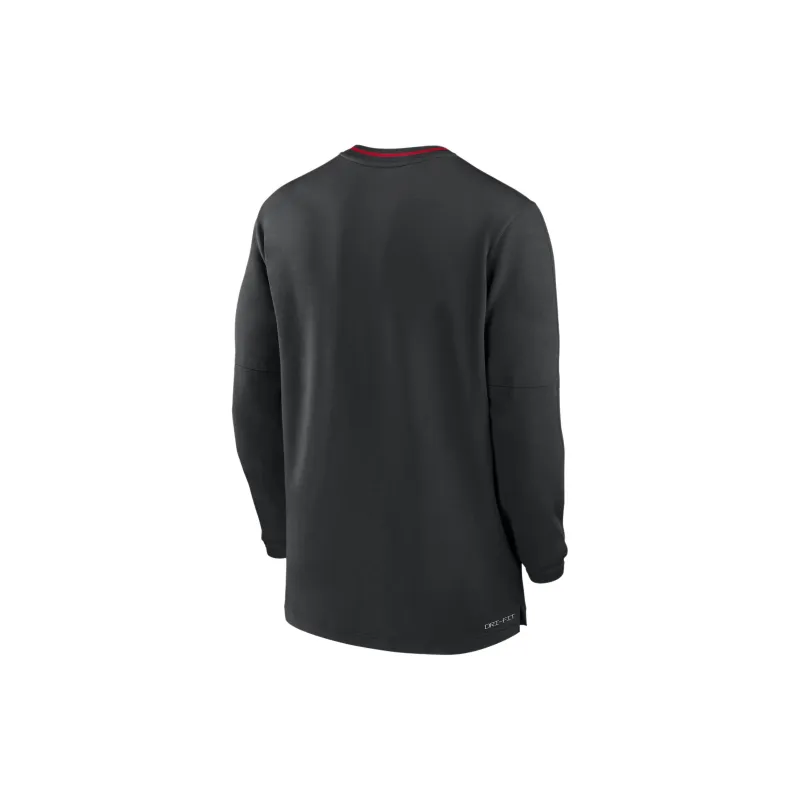 Nike Ohio State Buckeyes Sideline Coach Men's Nike Dri FIT College 1/2 Zip Long Sleeve Top-1