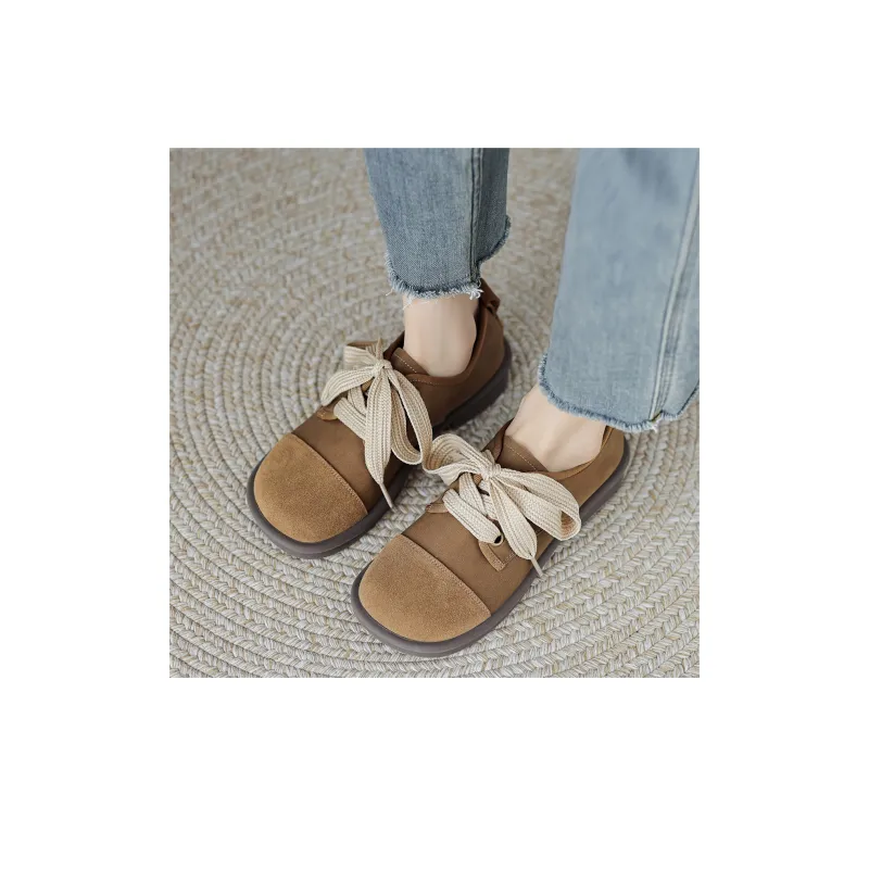 【dme】 Casual Single Shoes 2.8cm Women's Caramel-4