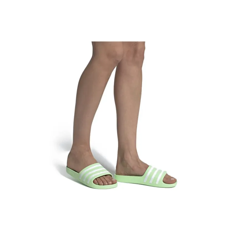 Adidas Slide Adilette Aqua 'Green White' Women's-6